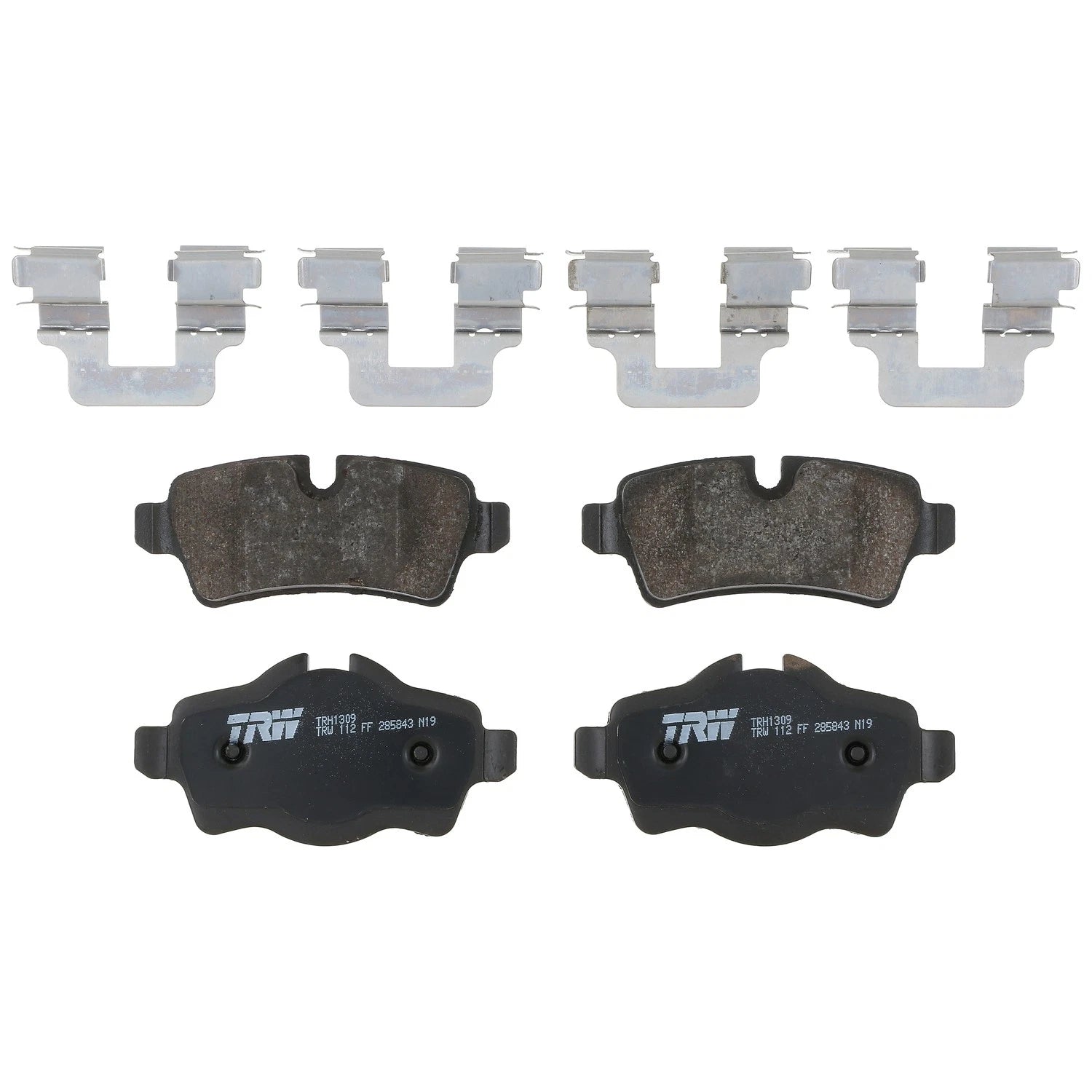 Set of 4 Disc Brake Pads for Mini Cooper (2007–2015)
