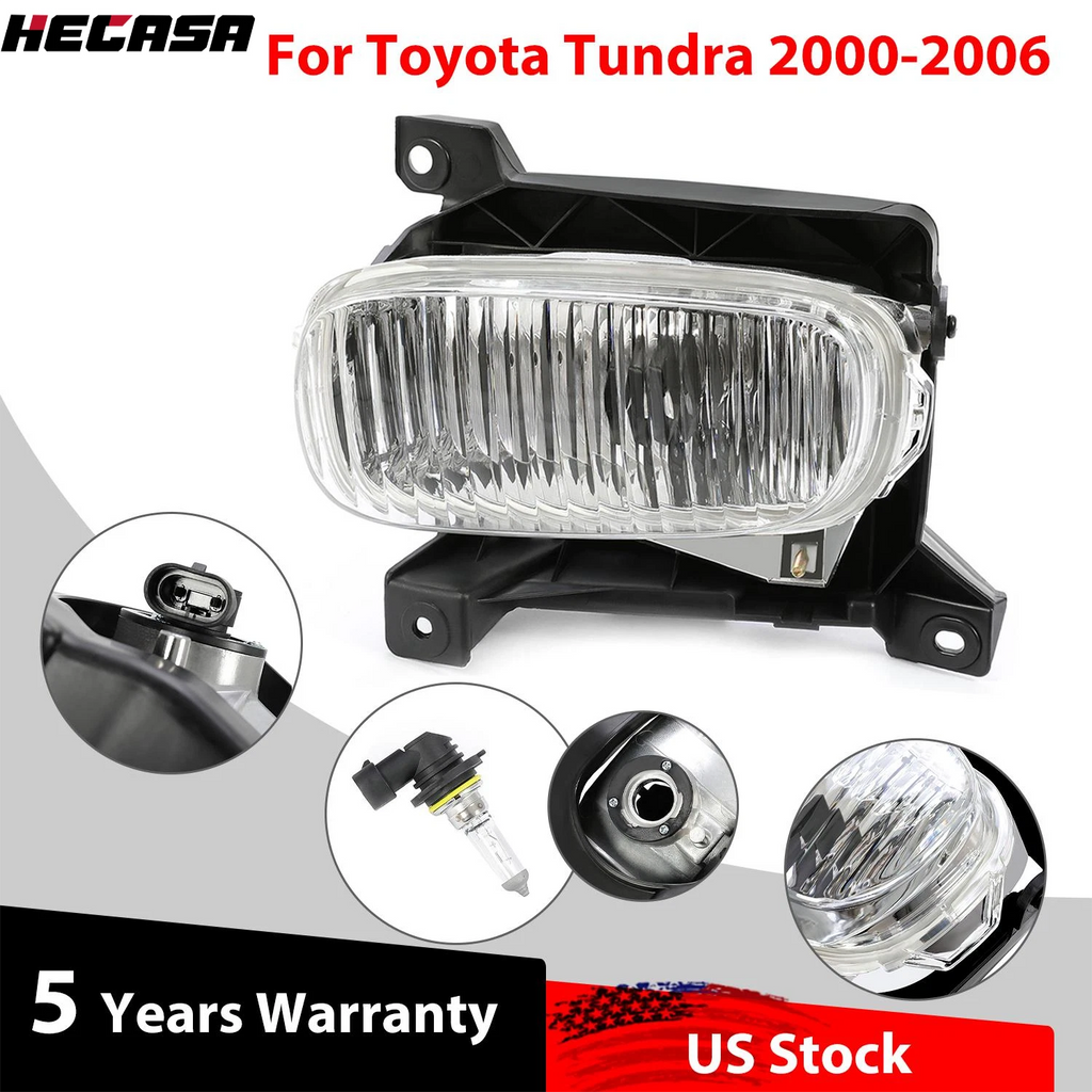 Fog Light Lamp for Toyota Tundra (2000–2006) with Bulb, Front Left Driver