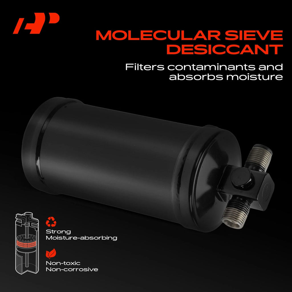 A/C Receiver Drier for Honda Accord Prelude (1986–1989) Black
