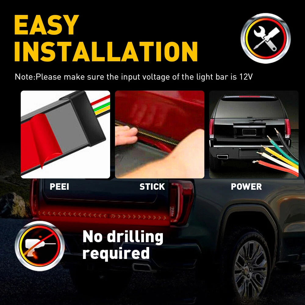60" LED Tailgate Light Bar for Chevy Ford Dodge Truck
