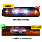 Wide Convex Clip-On Rear View Mirror for Universal Vehicles (Universal)