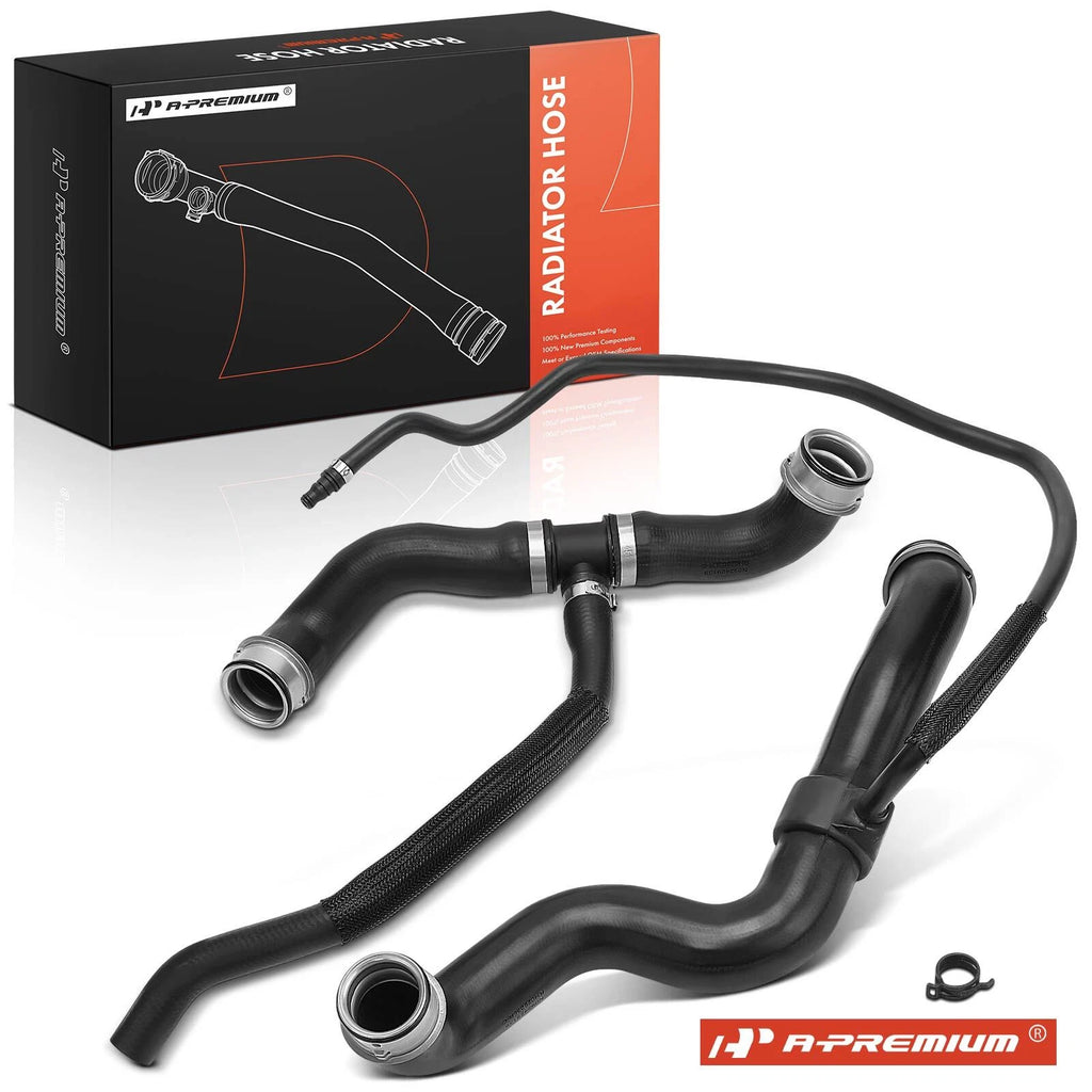 2X Lower & Upper Radiator Coolant Hose for Mercedes CL550 (2007–2008)