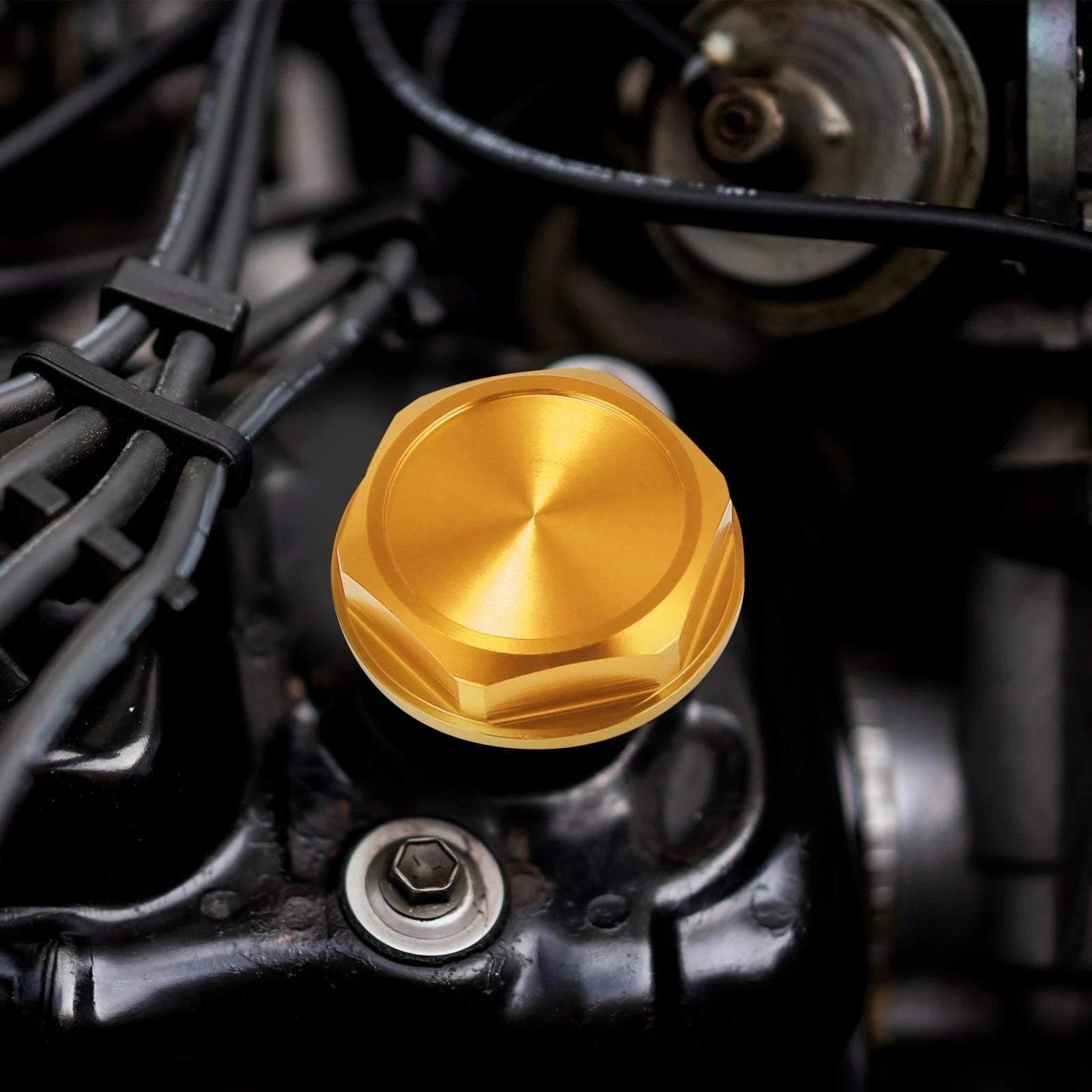Aluminum Alloy Gas Engine Oil Filler Cap for Toyota RAV4 (2019–2023)
