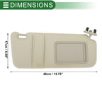 Right Passenger Side Sun Visor No. 74310-06750-E0 for Toyota Camry (2007–2011)