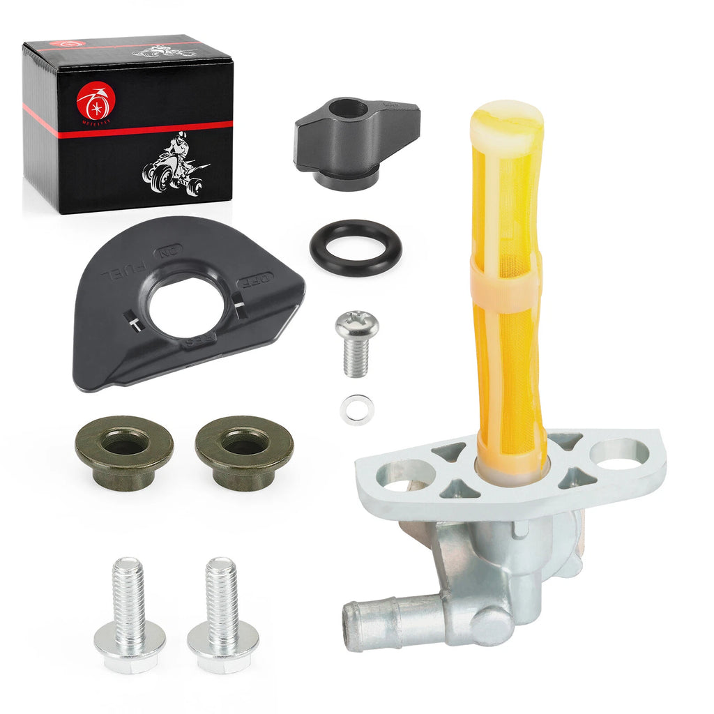 Fuel Valve Petcock + Fuel Mark Plate for Honda TRX450R (2004–2007)