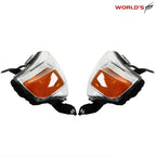 Set of 2 Headlight Headlamps for Toyota 4Runner (2010–2013) Chrome Halogen