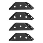 Set of 4 Stainless Steel Triangle Corner Supports for Furniture