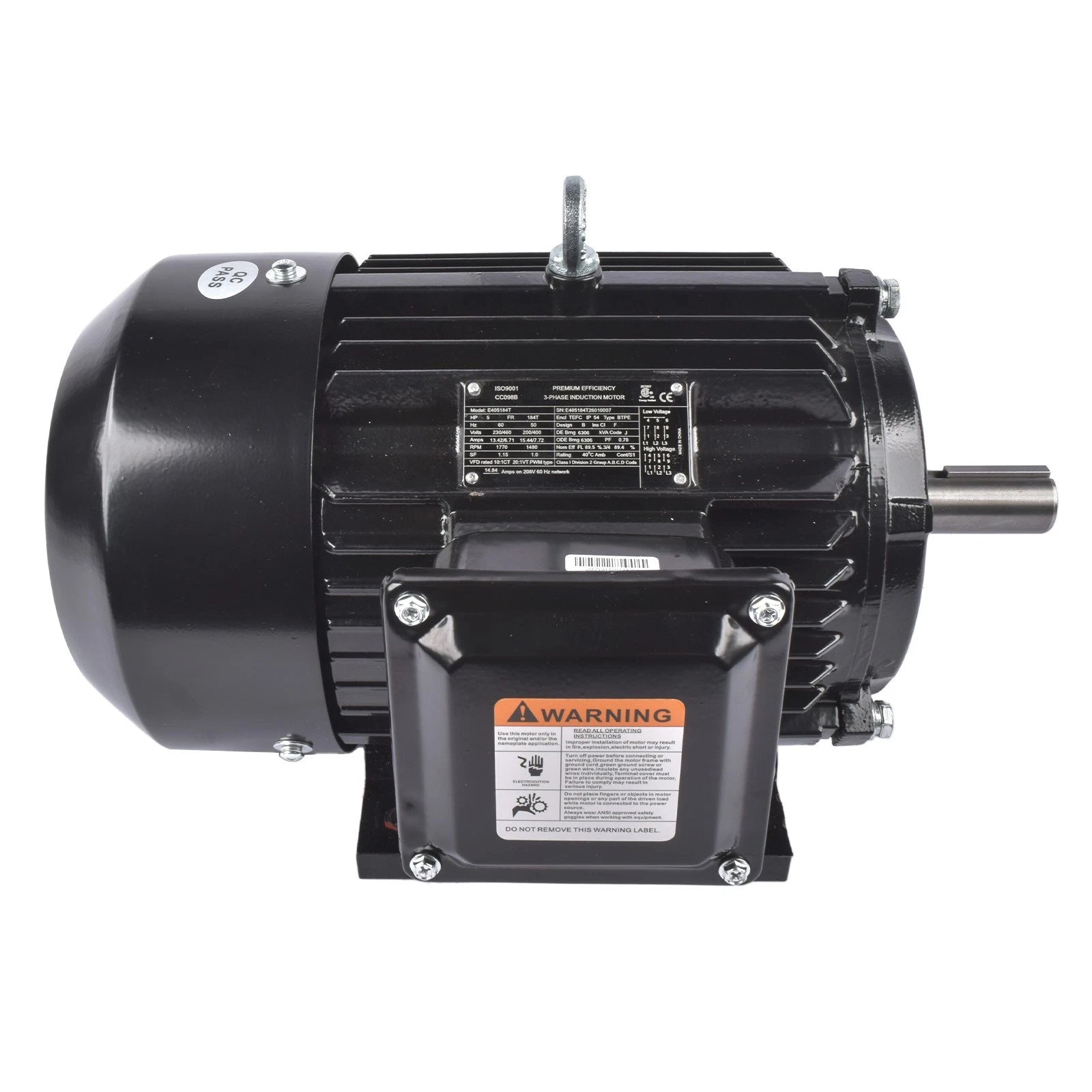Electric Motor for Air Compressor (230/460V, 1800 RPM)