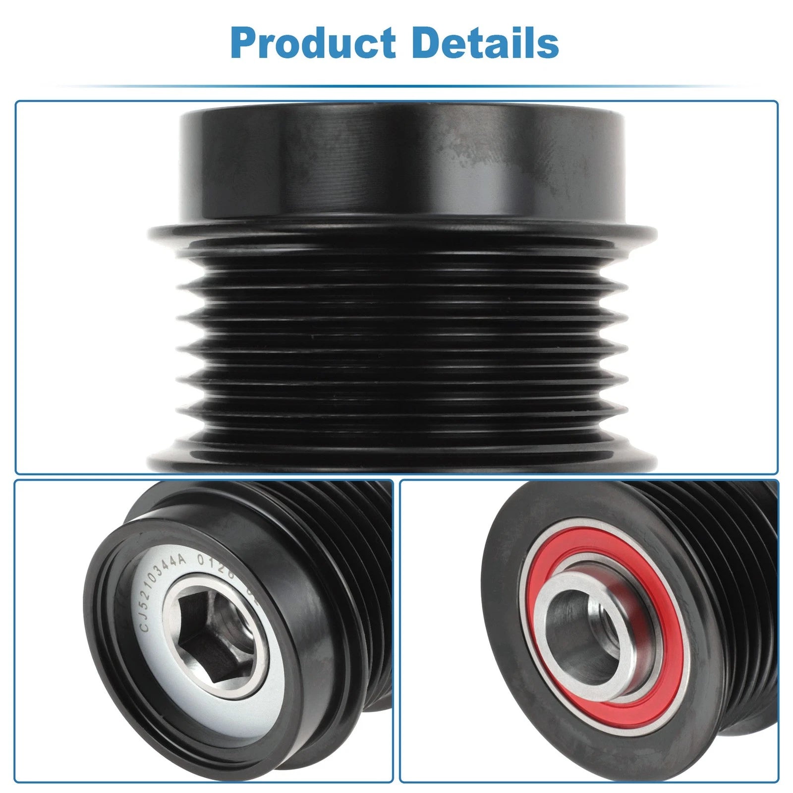 Alternator Freewheel Clutch Pulley for Ford Escape L4 1.5L (2017–2019)