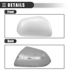 Right Side Mirror Cover Cap for Toyota Highlander (2009–2014) ABS White