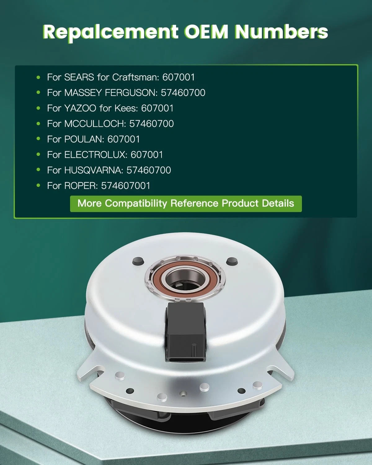 Electric PTO Clutch for AYP Poper Husqvarna Dixon (574607001, 5218-247)