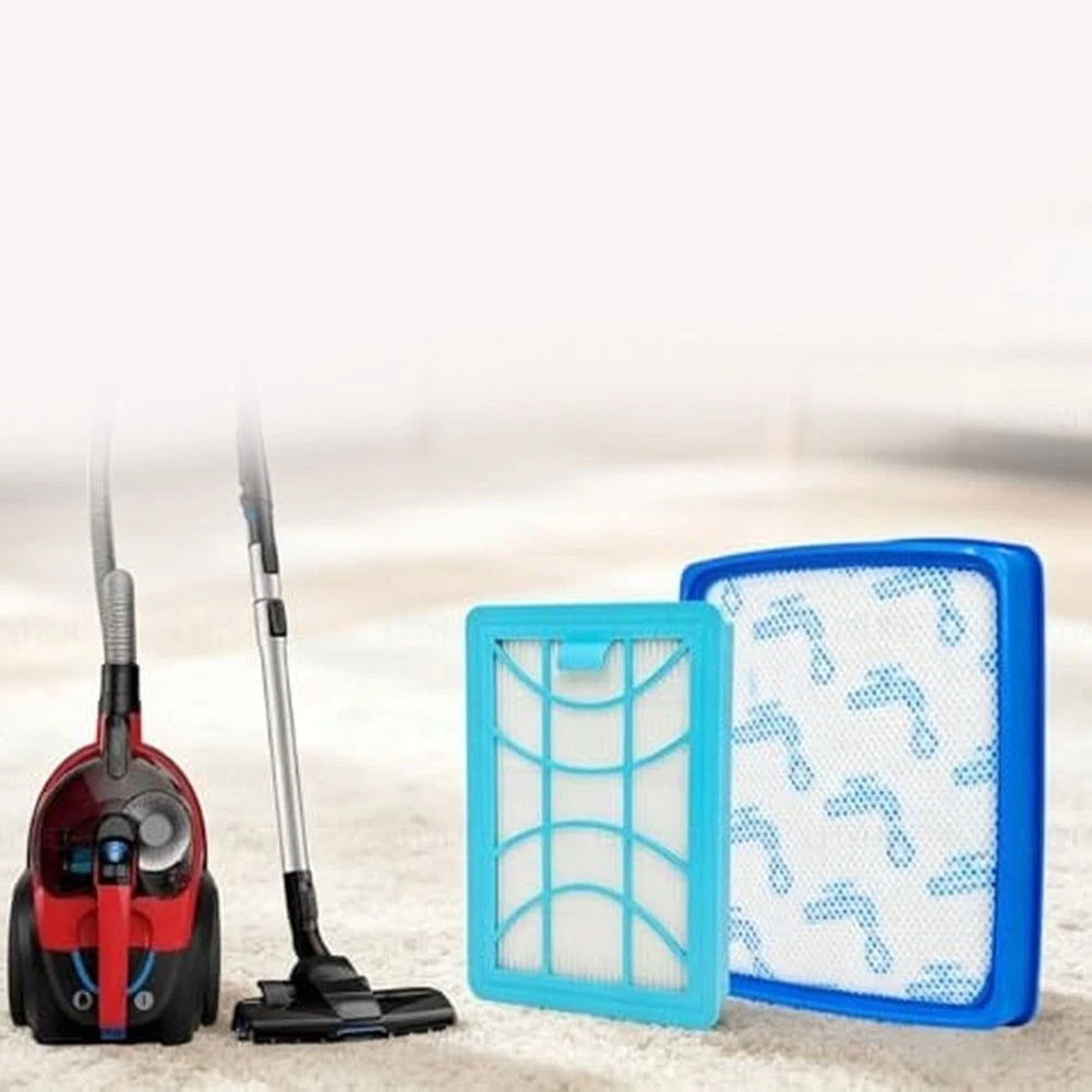 Set of 4 Fresh Air Flow Vacuum Filters for Daily Floor Cleaning