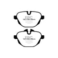 Set of 2 Brake Pads for BMW X3, X4, 530, 528, 530e, 530i, i8
