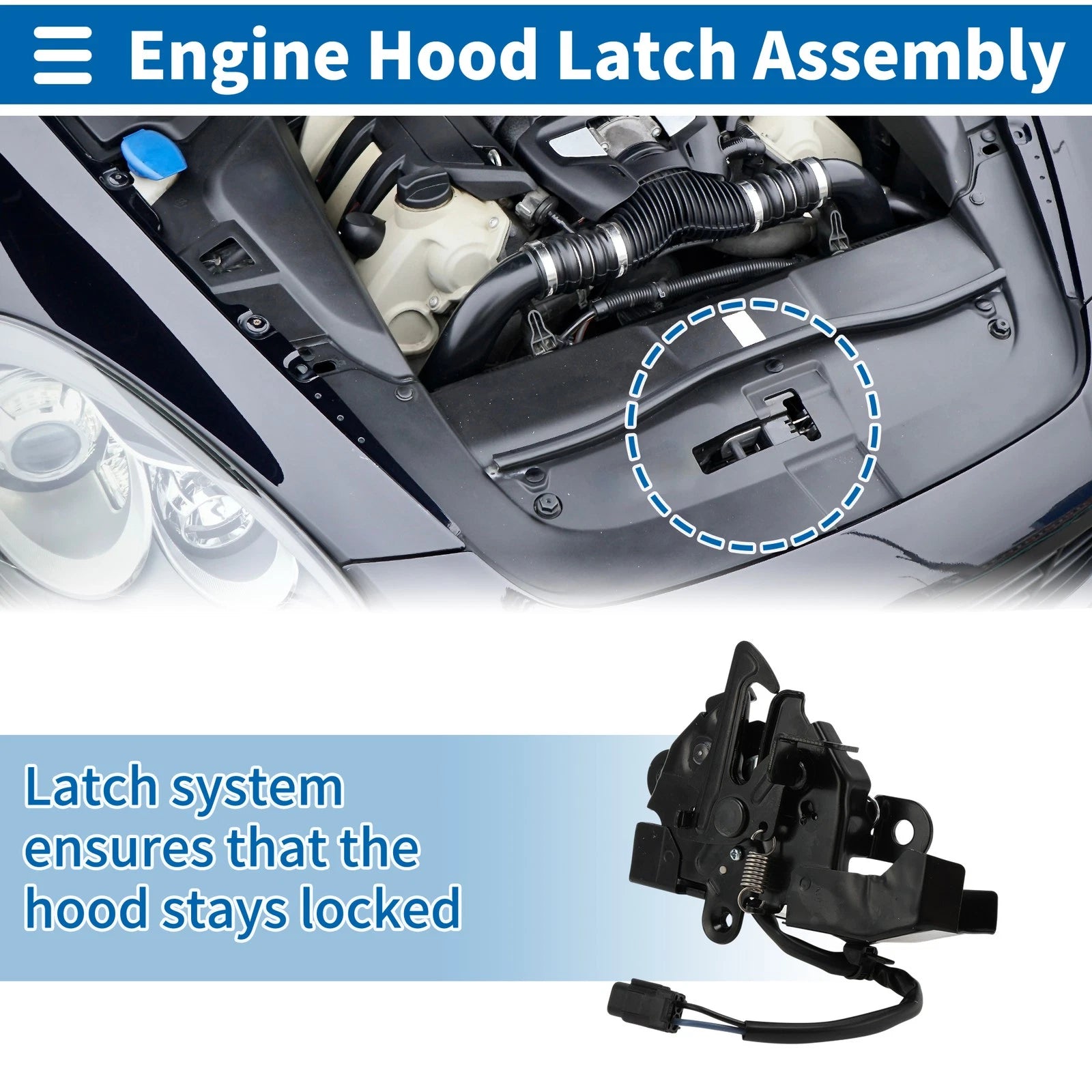 Hood Latch Assembly for Toyota Sienna (2011–2020) No. 5351008030/TO1234178