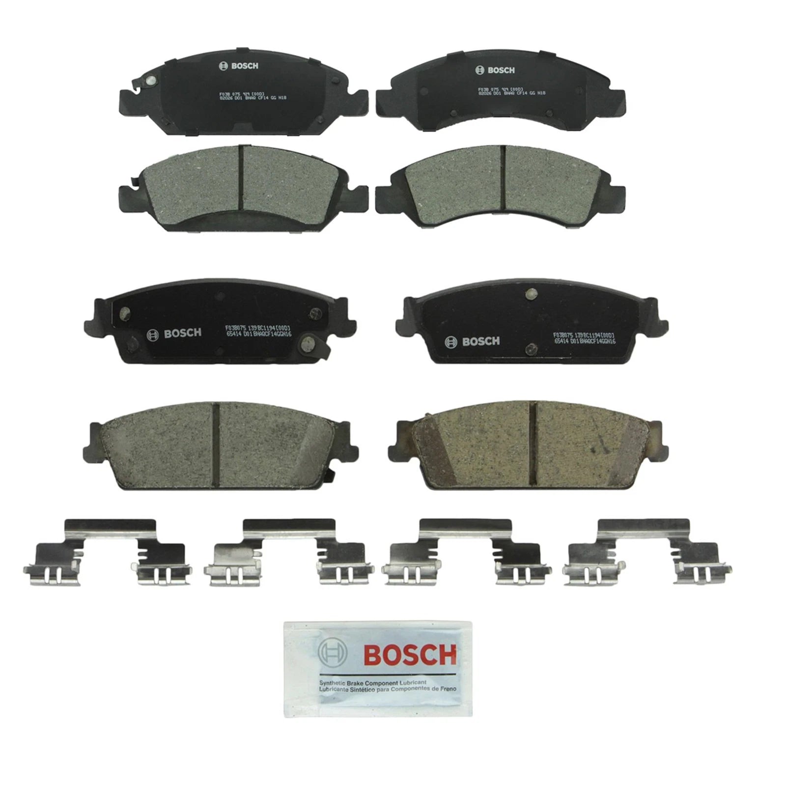 Bosch QuietCast Brake Pads Kit for Cadillac Chevrolet (Front & Rear)