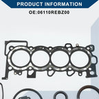 Cylinder Head Gasket Kit for Honda L15A1 GD3 GD8 (2001-2005) - 1 Set