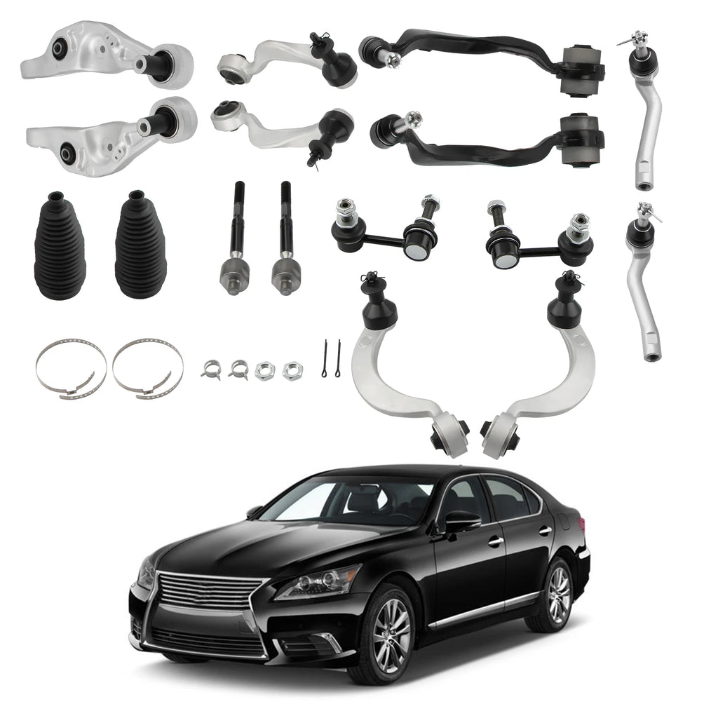 16pc Control Arms Ball Joints Tie Rods for Lexus LS460 (2007-2017)