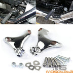 Chrome Foot Pegs Mount Brackets for Harley 883 1200 XL Sportster (2004-2013)