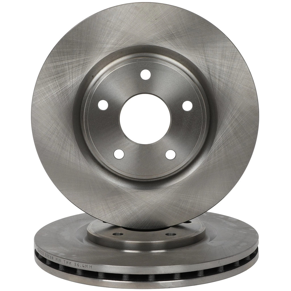 2X Front Brake Rotors for Chrysler Town & Country (2012–2016)