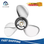 9.9x12 Stainless Outboard Propeller for Tohatsu 25-30HP (10 Spline RH)