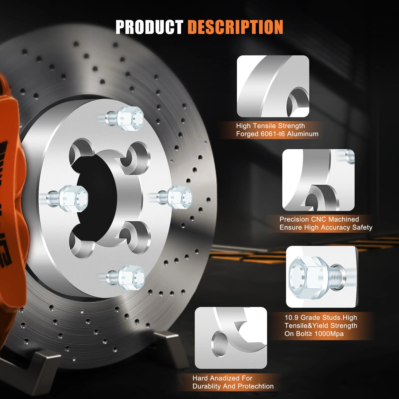 4X 1" Wheel Adapters 4x100 to 4x137 for Can-Am DS450 (2008–2018)