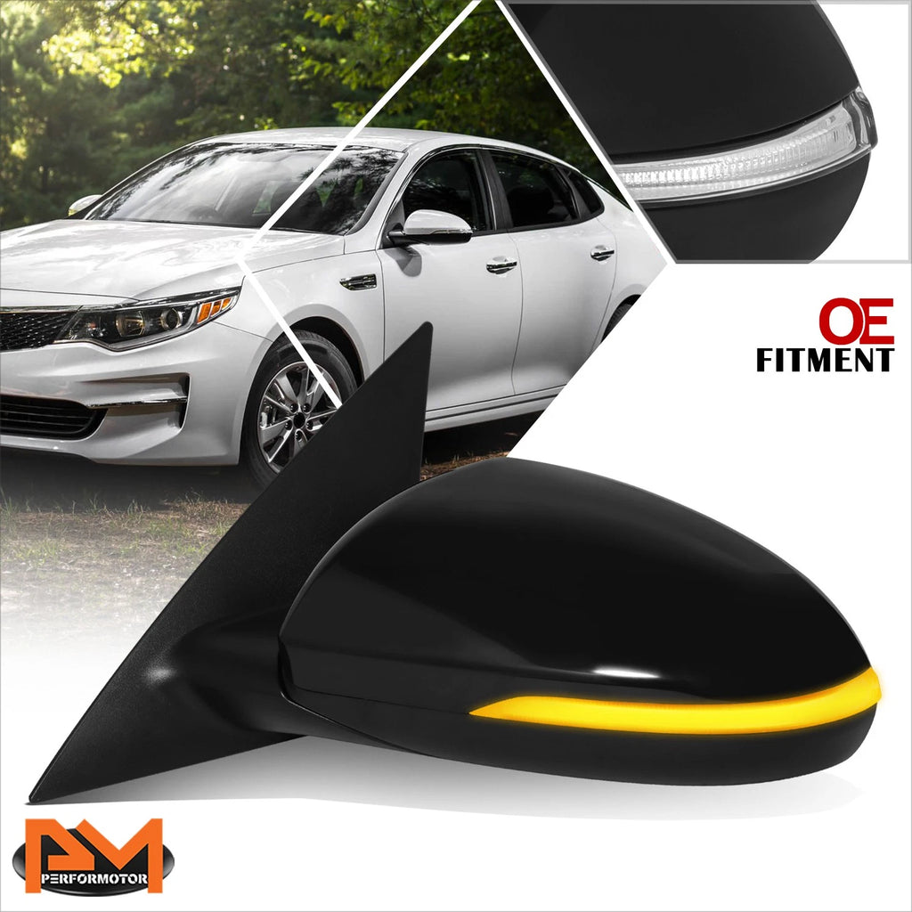 Power Fold Heated Memory Side View Door Mirror Left for Optima (2016–2018)