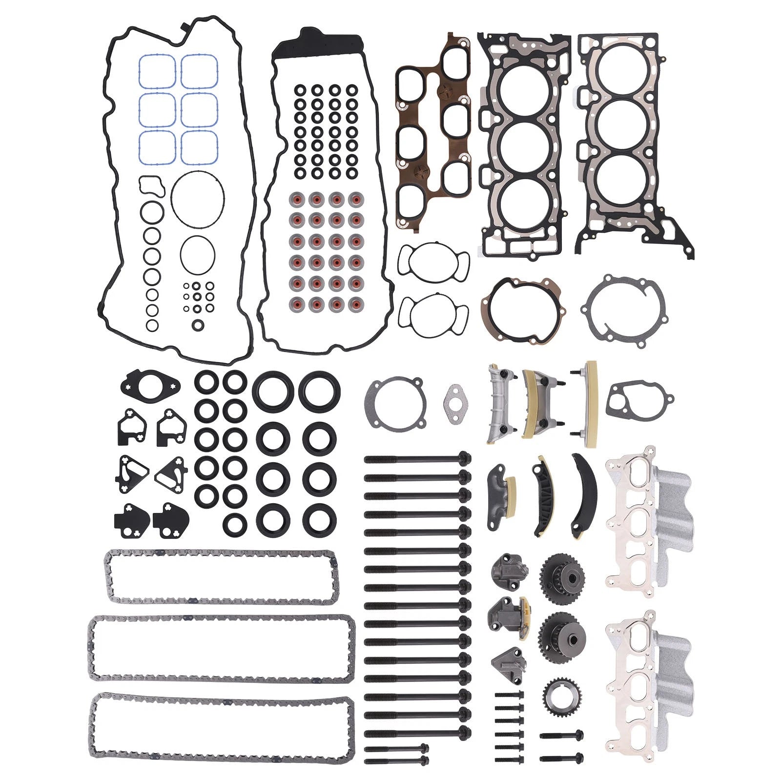 Engine Head Gasket Timing Chain Kit for Chevrolet Equinox GMC Terrain (2010–2012)