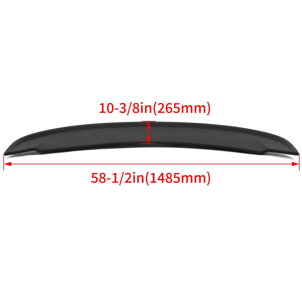 Matte Black Trunk Spoiler Lip for Chevy Camaro SS Z28 (2014–2015)
