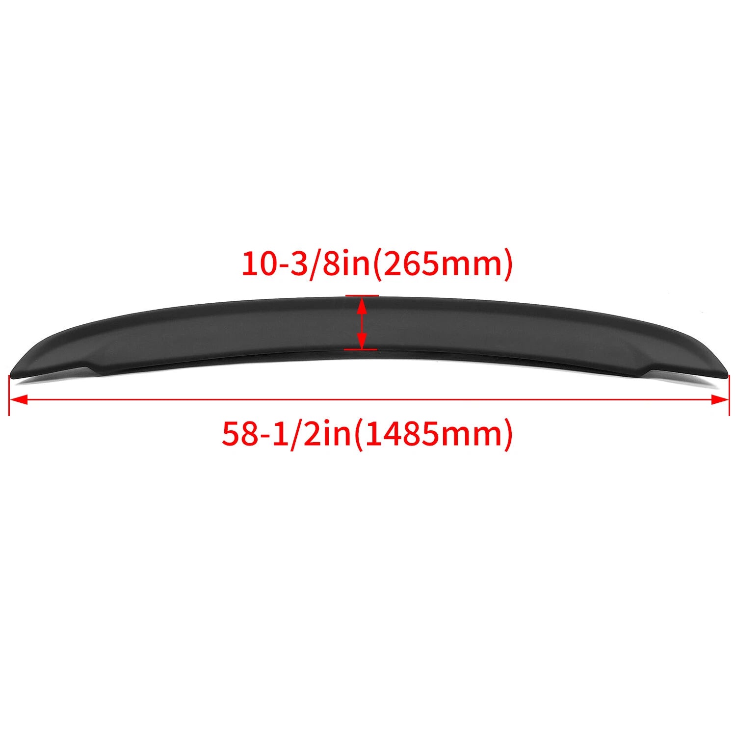 Matte Black Trunk Spoiler Lip for Chevy Camaro SS Z28 (2014–2015)