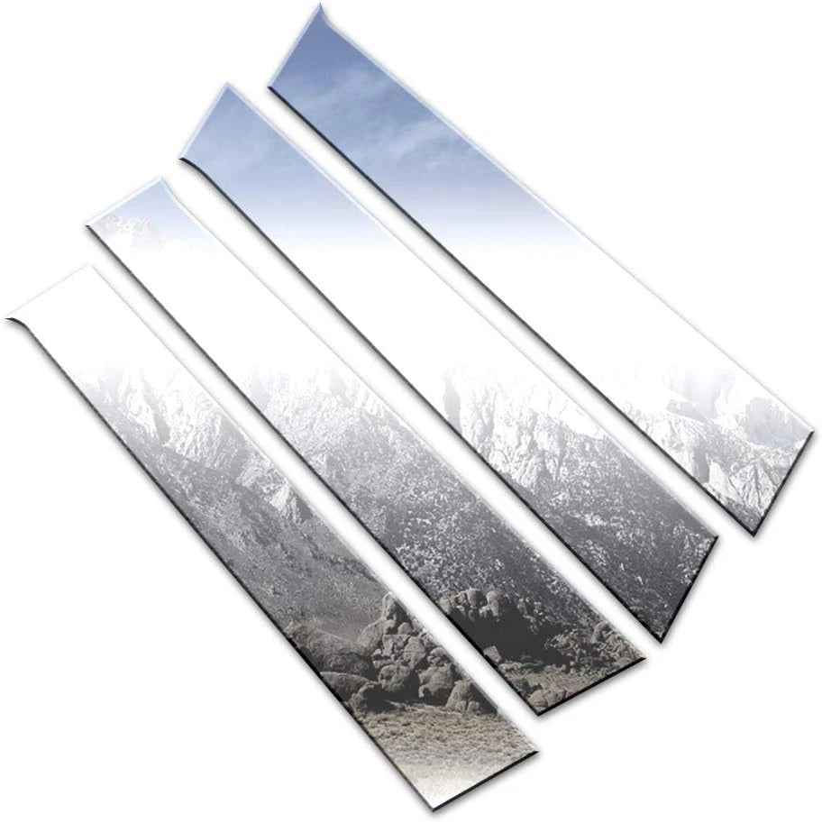 Luxury FX Stainless Steel Pillar Post Trim 4pc for Honda Fit (2015–2019)