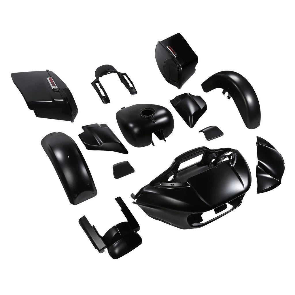 Fairings Body Work Kit for Harley Touring CVO Road Glide (2015–2023) Black Denim