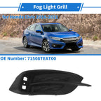 Rear Left Fog Light Grill No. 71508TEAT00 for Honda Civic (2016–2021)