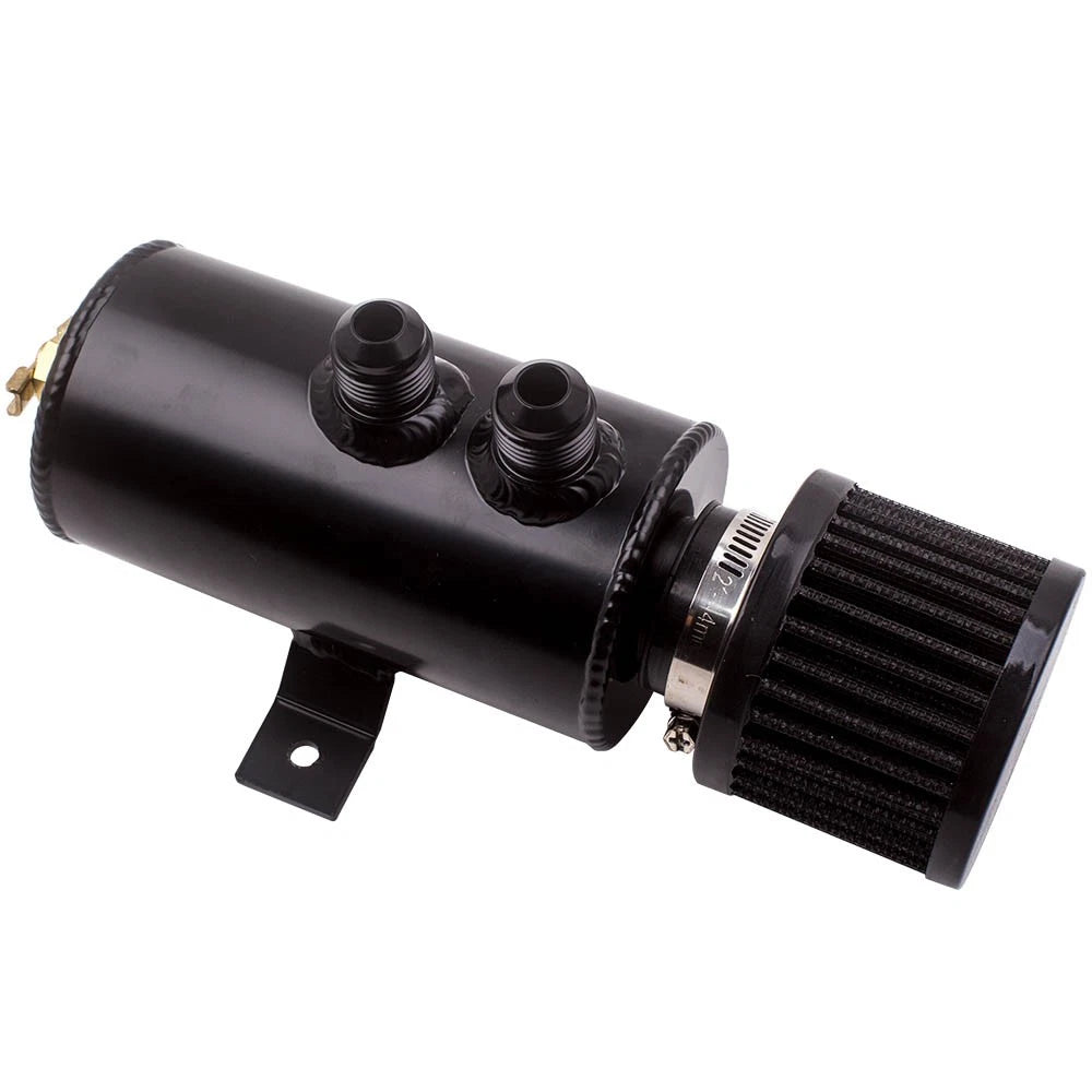 Oil Catch Can Reservoir Tank for 10AN with Breather Filter (Aluminum) (750ml)