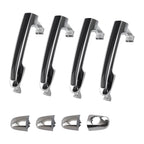 Outside Door Handle for Hyundai Sonata (2005–2010) Black Plastic (4PCS)