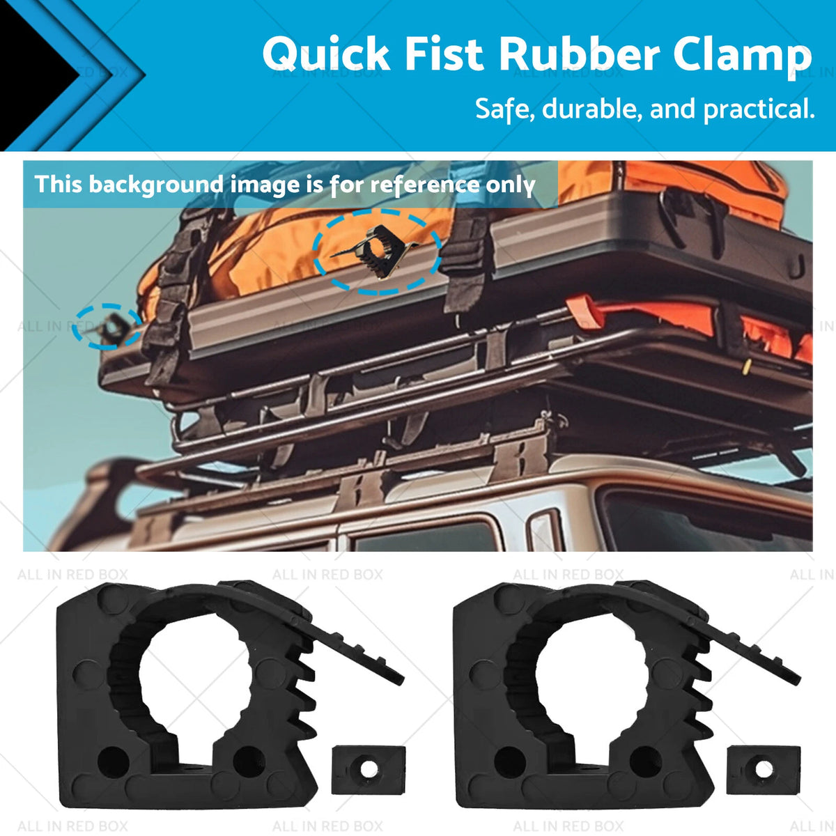 Rubber Clamps Adapter for Shovel Axe (25-45mm)