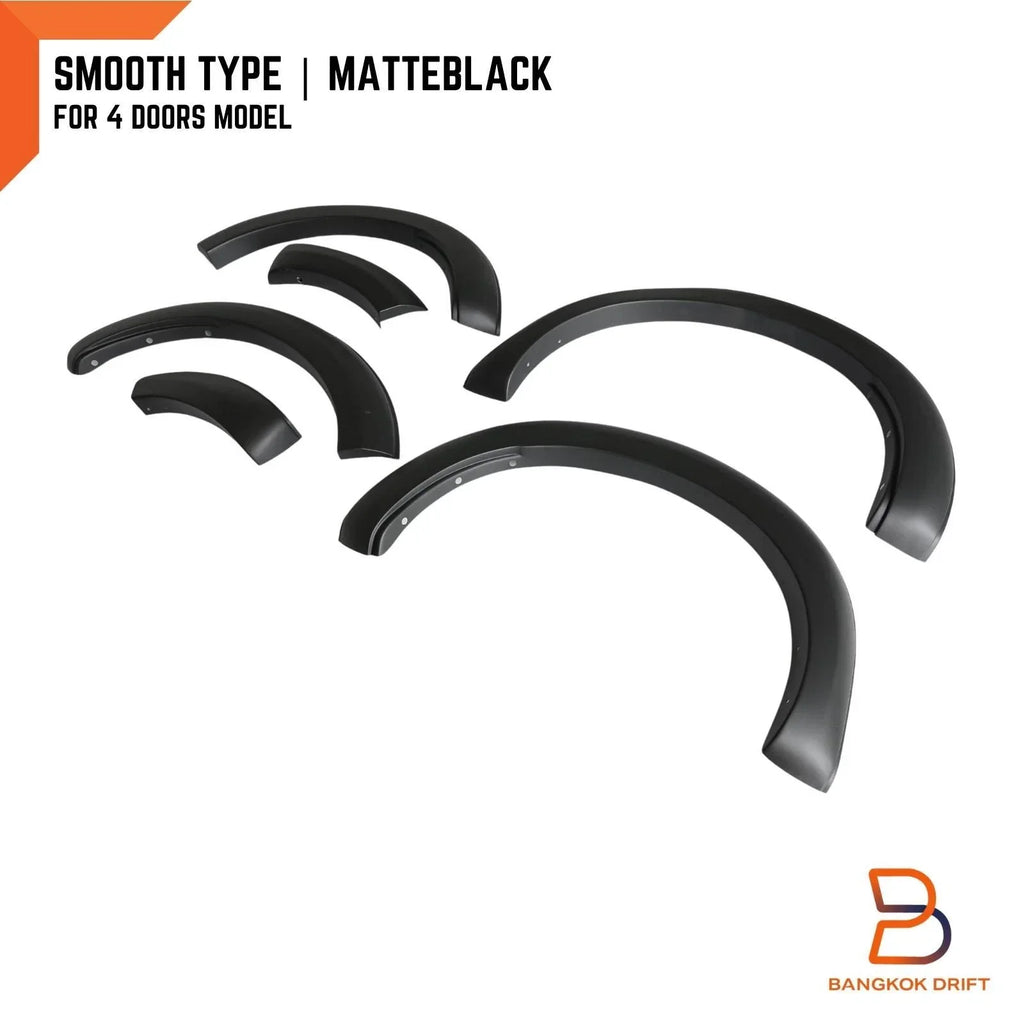 6" Matte Black Fender Flares for Mazda BT-50 (2021-2023)