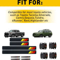 Tri-color Door Cup Handle Sill Scuff Cover for