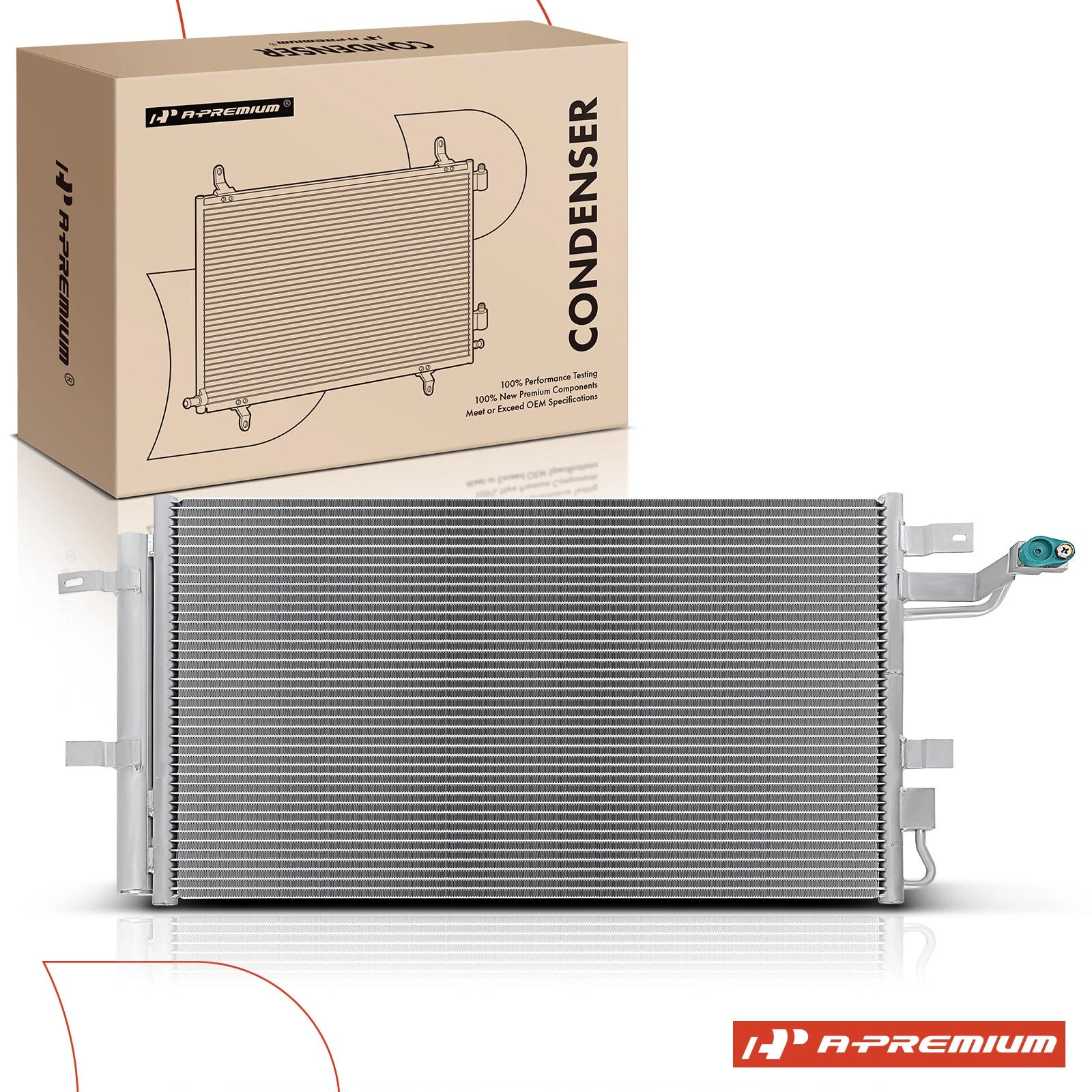 A/C Condenser with Bracket & Receiver Drier for Ford Taurus (2013–2014)