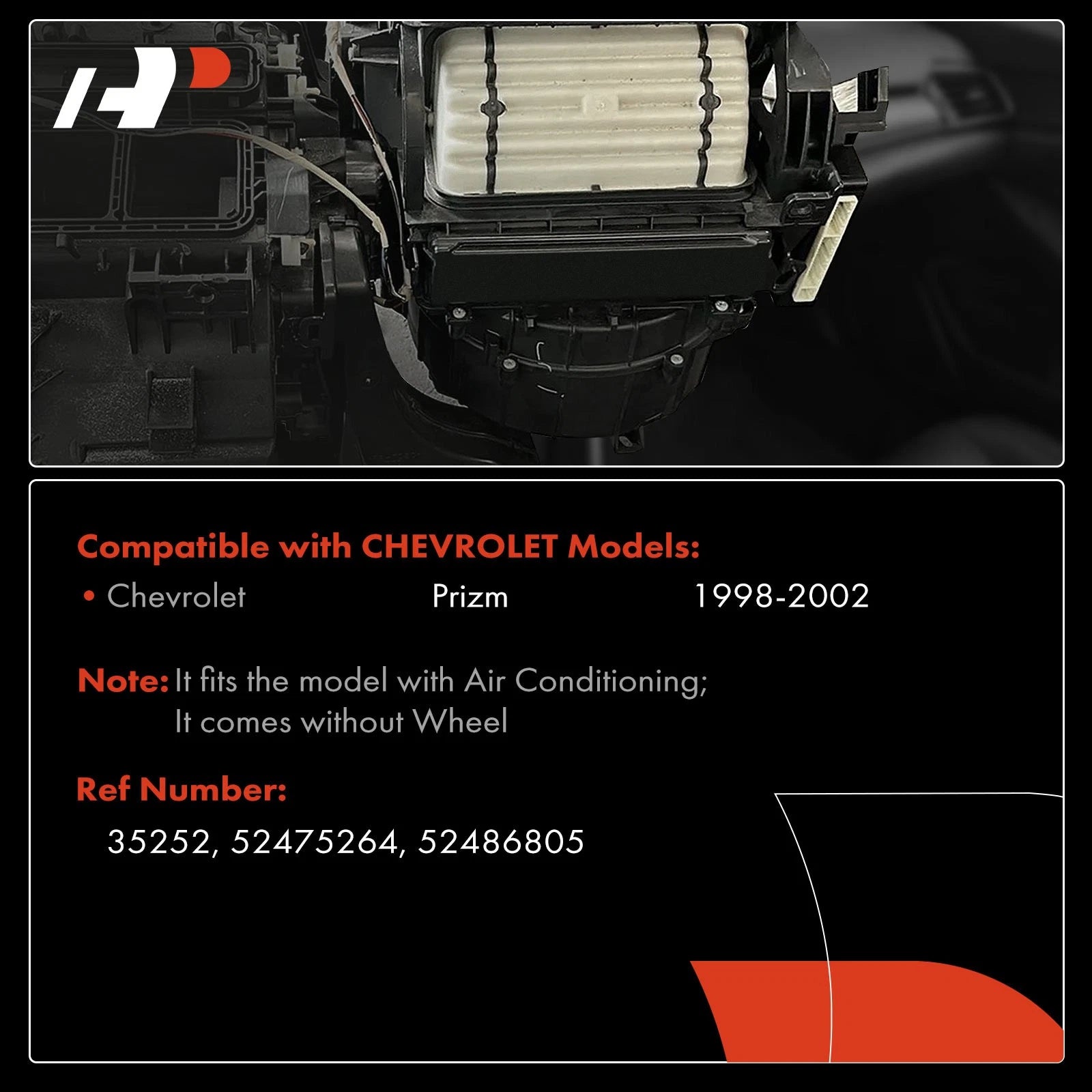 HVAC Blower Motor for Chevrolet Prizm (1998–2002)