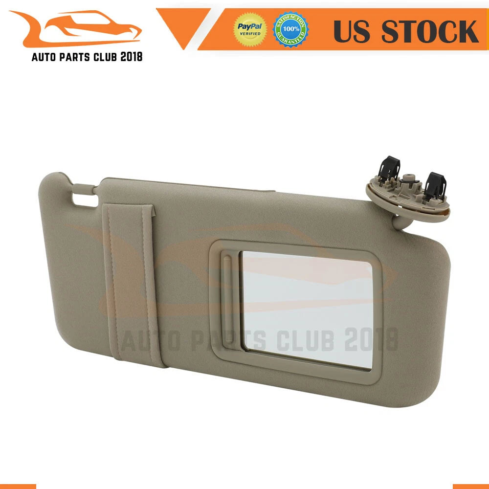 Right Side Sun Visor for Toyota Camry (2008) Tan Beige Color
