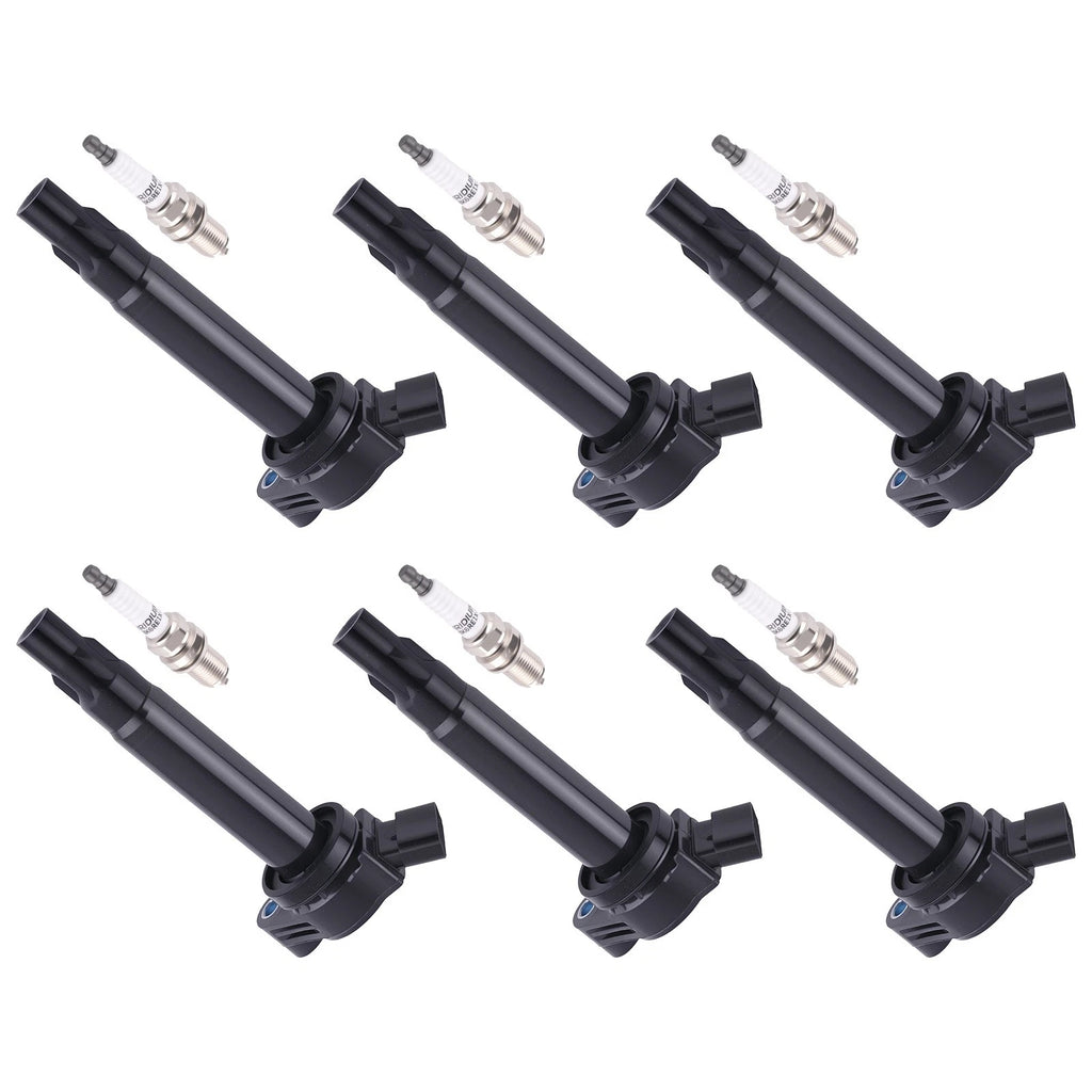 Set of 6 Ignition Coils + Spark Plugs for Lexus ES330 RX330 (2004–2006) UF430