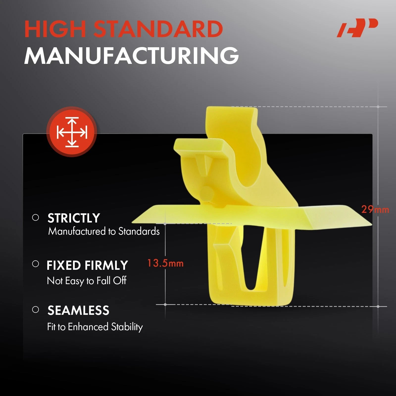 50Pcs Nylon Hood Support Prop Rod Clips for Jeep