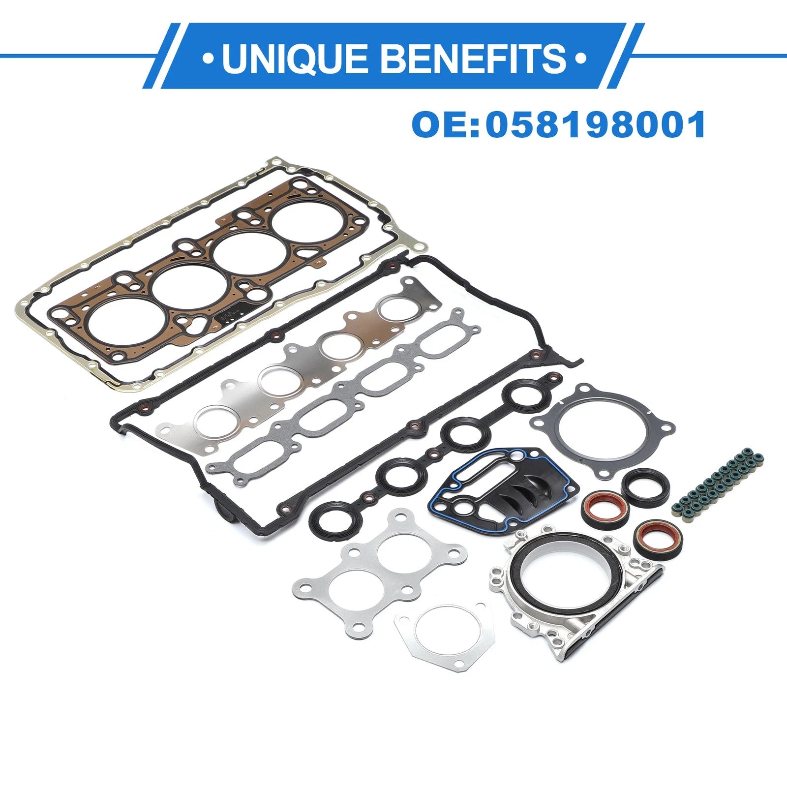 Cylinder Head Gasket Kit for Audi VW BPJ Engine (1 Set)