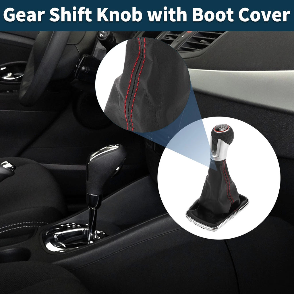 6 Speed Gear Shifter Knob with Cover for Volkswagen Golf MK4 (1999–2005)