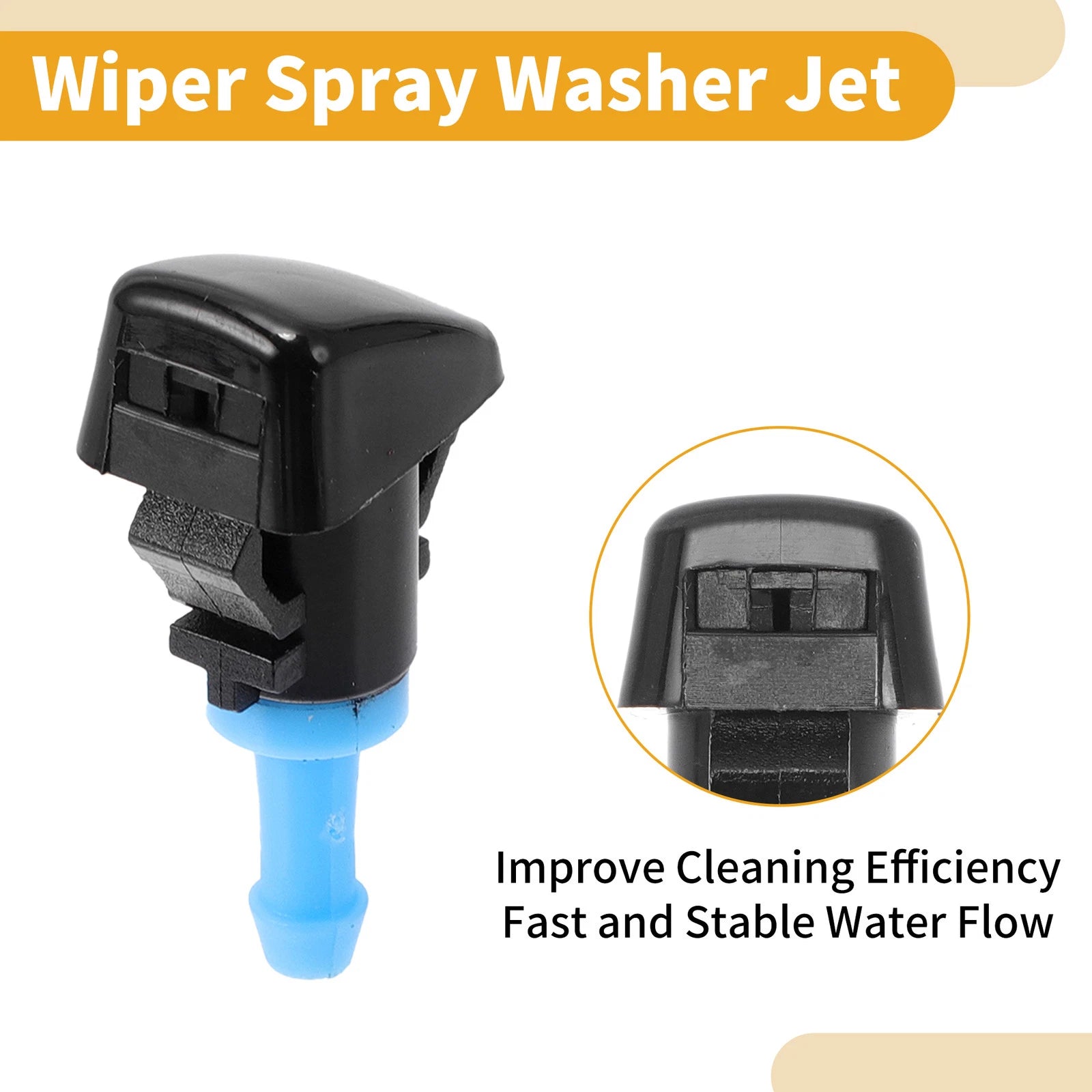 Windshield Washer Nozzle Kit for Kia Rio (2016–2024) No. 98630G3000, 2 Pcs