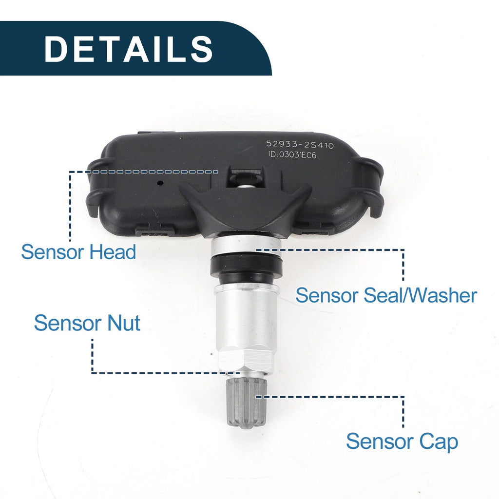 Tire Pressure Sensor for Kia Rio (2011–2017) No.529332S410 433MHz