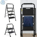 2X Step Folding Portable Ladder with Anti-Slip Pedal