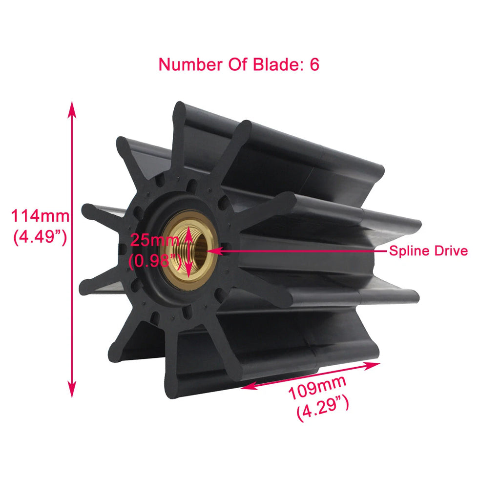 Marine Impeller 22000K for Cummins Caterpillar Water Pump (Raw Seat)