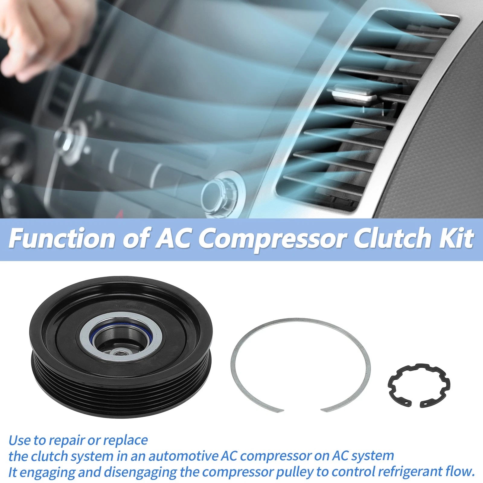 AC Compressor Clutch for Jeep Compass Patriot, Dodge Caliber (2007–2017)