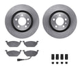 2X Brake Disc and Pad Kit for VW Sedan